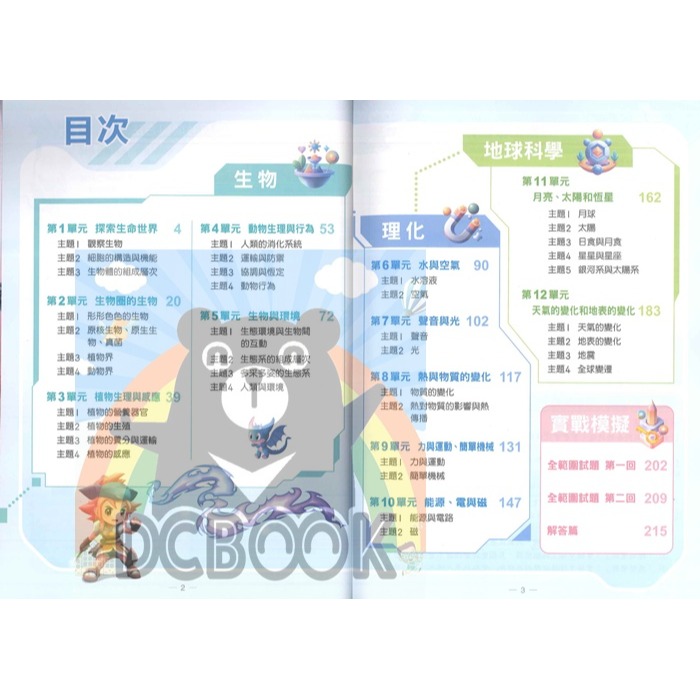 大滿貫自然入學攻略 升國中 國小5.6年級總複習 翰林出版-細節圖2