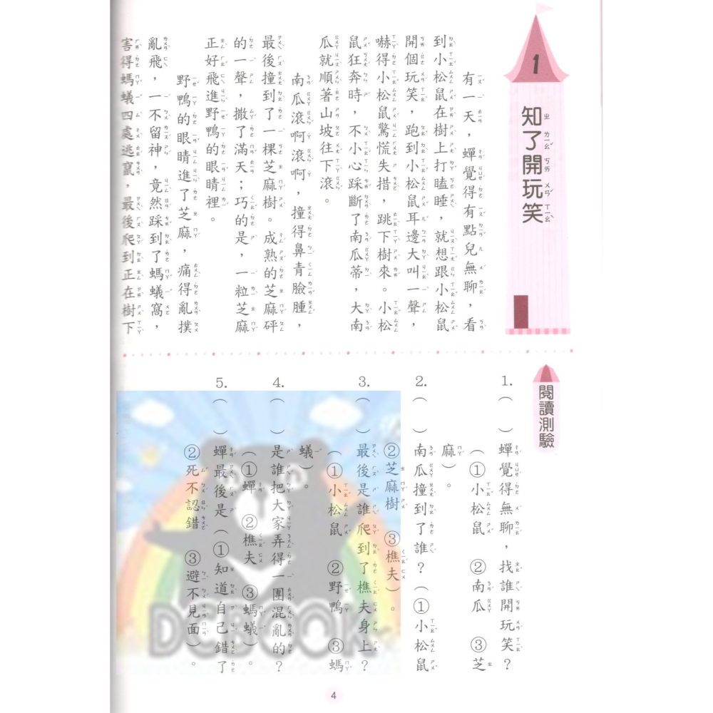小學生每日一文 適用中年級 共4冊 國小閱讀 閱讀測驗  國小國語輔助教材 捷英社出版-細節圖6