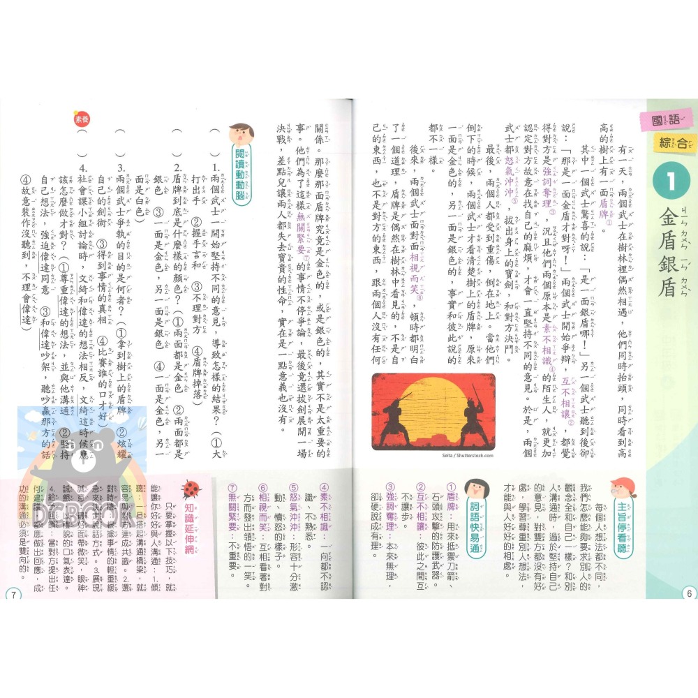 好學生每週一讀 中年級 共4冊 國小國語文補充教材 康軒文教出版-細節圖9