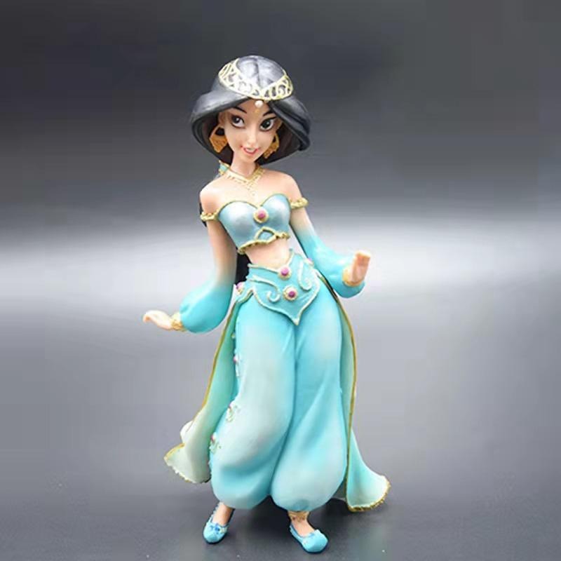 【多米諾】迪士尼公主 艾莎 安娜 茉莉 阿拉丁 白雪公主 長髮公主 模型 玩具 公仔 靜態雕像 蛋糕 烘培 生日 禮品-細節圖5