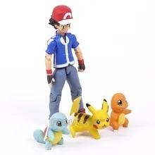 【多米諾】小智 道館 寶可夢 皮卡丘 小火龍 傑尼龜 FIGMA 可動人偶 模型 玩具 公仔 人偶 可愛-細節圖2