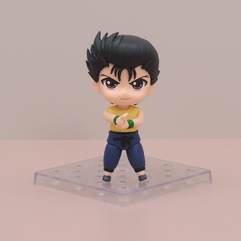 【多米諾】幽遊白書 浦飯幽助 童年 懷舊 Q版 靈丸 靈光波動拳 靈氣 波波 模型 玩具 公仔 雕像 可動-細節圖5