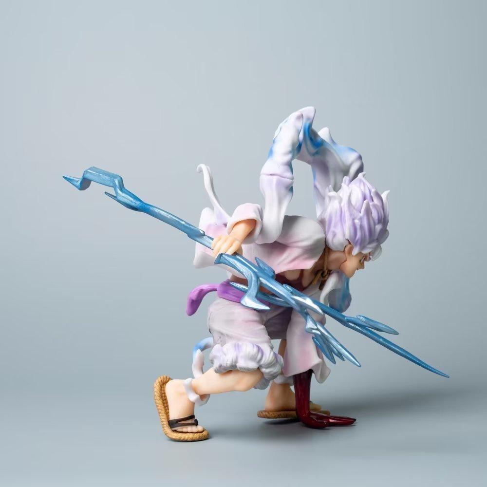 【多米諾】海賊王 航海王 魯夫 尼卡 太陽神 五檔 閃電 覺醒 特效 戰鬥 超帥 雕像 公仔 玩具 模型 四皇-細節圖2