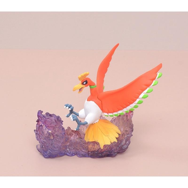 【多米諾】精靈 寶可夢 口袋怪獸 神奇寶貝 鳳凰 露奇亞 皮卡丘 火球鼠 模型 玩具 公仔 雕像 蛋糕 烘培 特效組合-細節圖4