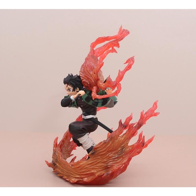 【多米諾】鬼滅之刃 炭治郎 火之神神樂 日之呼吸 十二鬼月 模型 玩具 公仔 雕像 水之呼吸 刀匠村-細節圖2