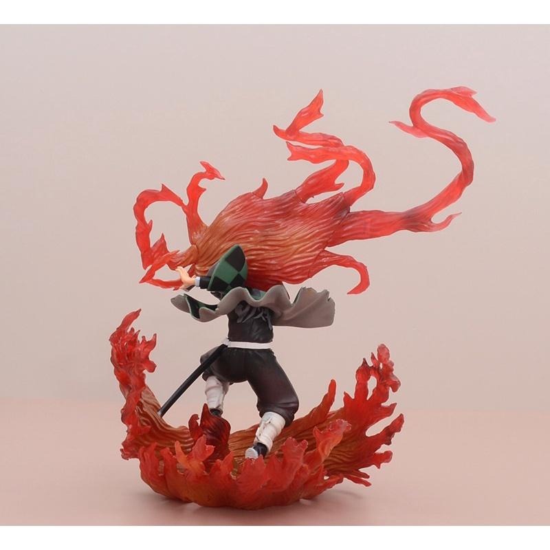 【多米諾】鬼滅之刃 炭治郎 火之神神樂 日之呼吸 十二鬼月 模型 玩具 公仔 雕像 水之呼吸 刀匠村-細節圖3