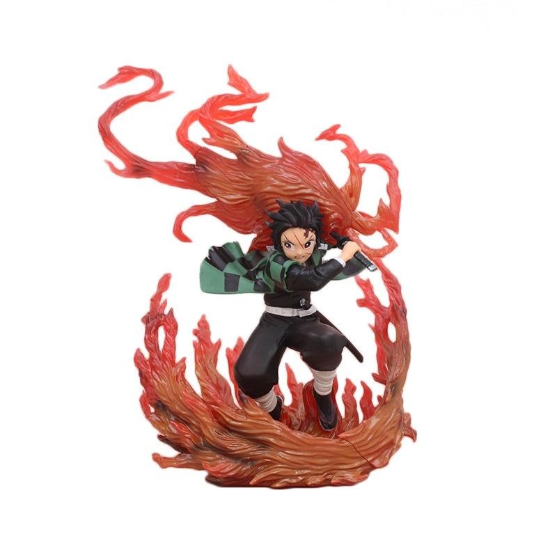 【多米諾】鬼滅之刃 炭治郎 火之神神樂 日之呼吸 十二鬼月 模型 玩具 公仔 雕像 水之呼吸 刀匠村-細節圖6