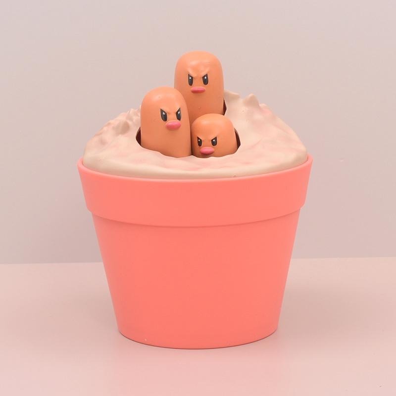 【多米諾】三地鼠 裝飾 模型 玩具 公仔 雕像 GK 肌肉猛男 精靈 寶可夢 神奇寶貝 創意模型 盆栽-細節圖5