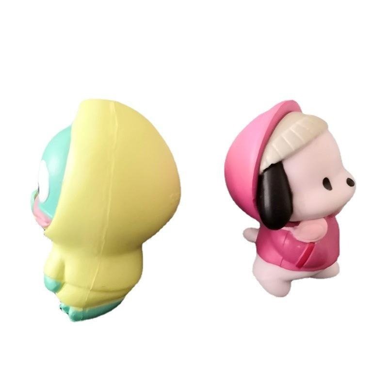 【多米諾】發呆版 可愛 帕洽狗 小青蛙 庫洛米 大眼蛙 酷企鵝 三麗鷗 模型 玩具 公仔 蛋糕 烘培 裝飾 童年 可愛-細節圖2