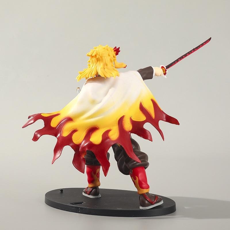 【多米諾】鬼滅之刃 炎柱 煉獄杏壽郎 大哥 無限列車 蟻窩坐  炎之呼吸 炭志郎 公仔玩具模型人偶 大哥沒有輸-細節圖4