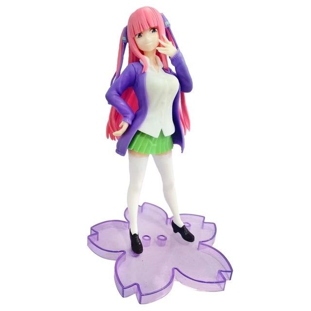 【多米諾】五等分的花嫁 中野 一花 二乃  三玖 四葉 五月 美少女 公仔玩具校園 模型 蛋糕生日 禮品 食玩-細節圖8