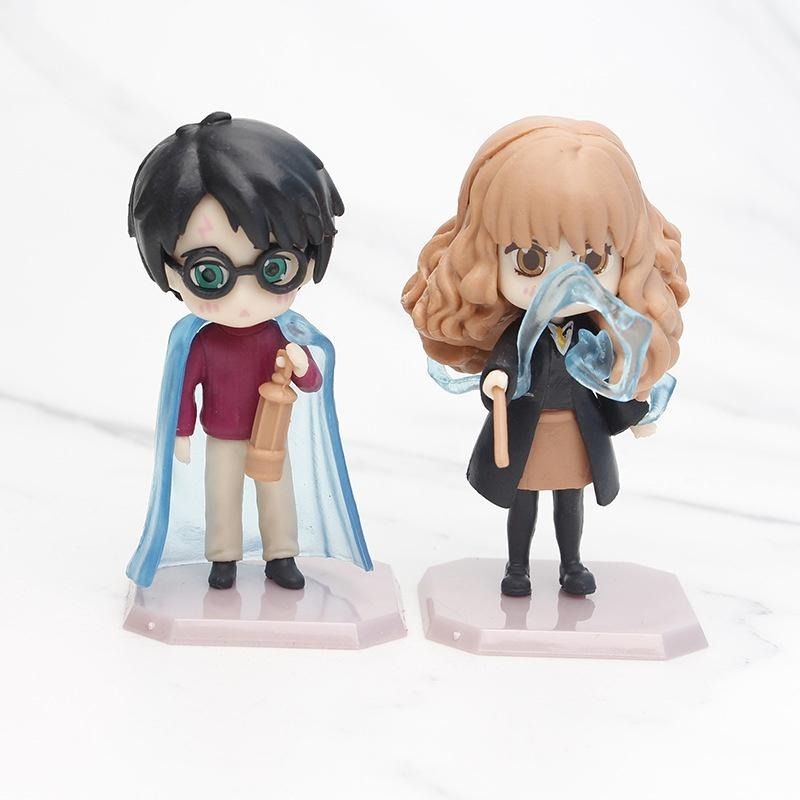 【多米諾】哈利波特 魔法師 麻瓜 電影 榮恩 妙麗 馬份 鄧不利多公仔玩具模型人偶 葛來分多 轉蛋食玩 蛋糕烘培裝飾-細節圖5