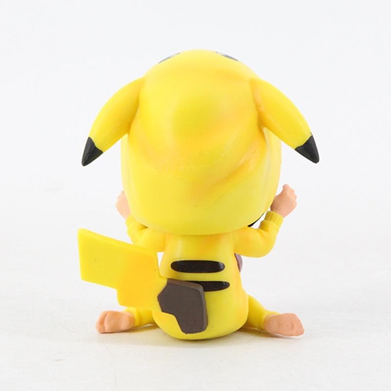 【多米諾】鬼滅之刃 皮卡丘 寶可夢 禰豆子 竈門 炭志郎 Q版 可愛 雕像 造型 模型 玩具 公仔-細節圖3