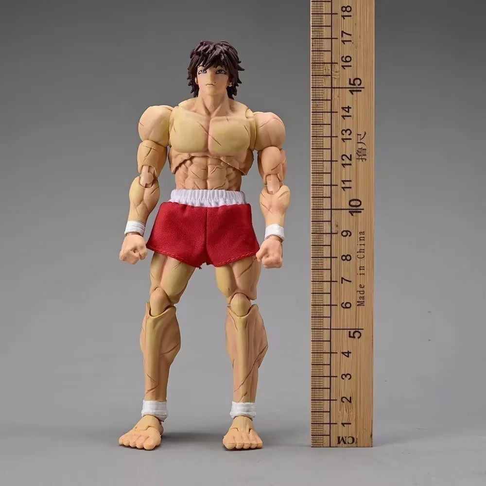 【多米諾】範馬刃牙 刃牙 肌肉 格鬥 猛男 擂台 冠軍 可動關節 超帥 戰鬥 模型 玩具 人偶 公仔 禮品-細節圖4