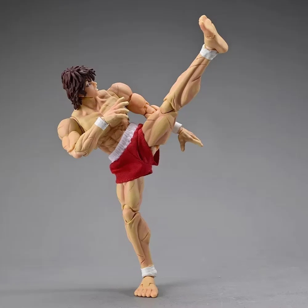 【多米諾】範馬刃牙 刃牙 肌肉 格鬥 猛男 擂台 冠軍 可動關節 超帥 戰鬥 模型 玩具 人偶 公仔 禮品-細節圖6