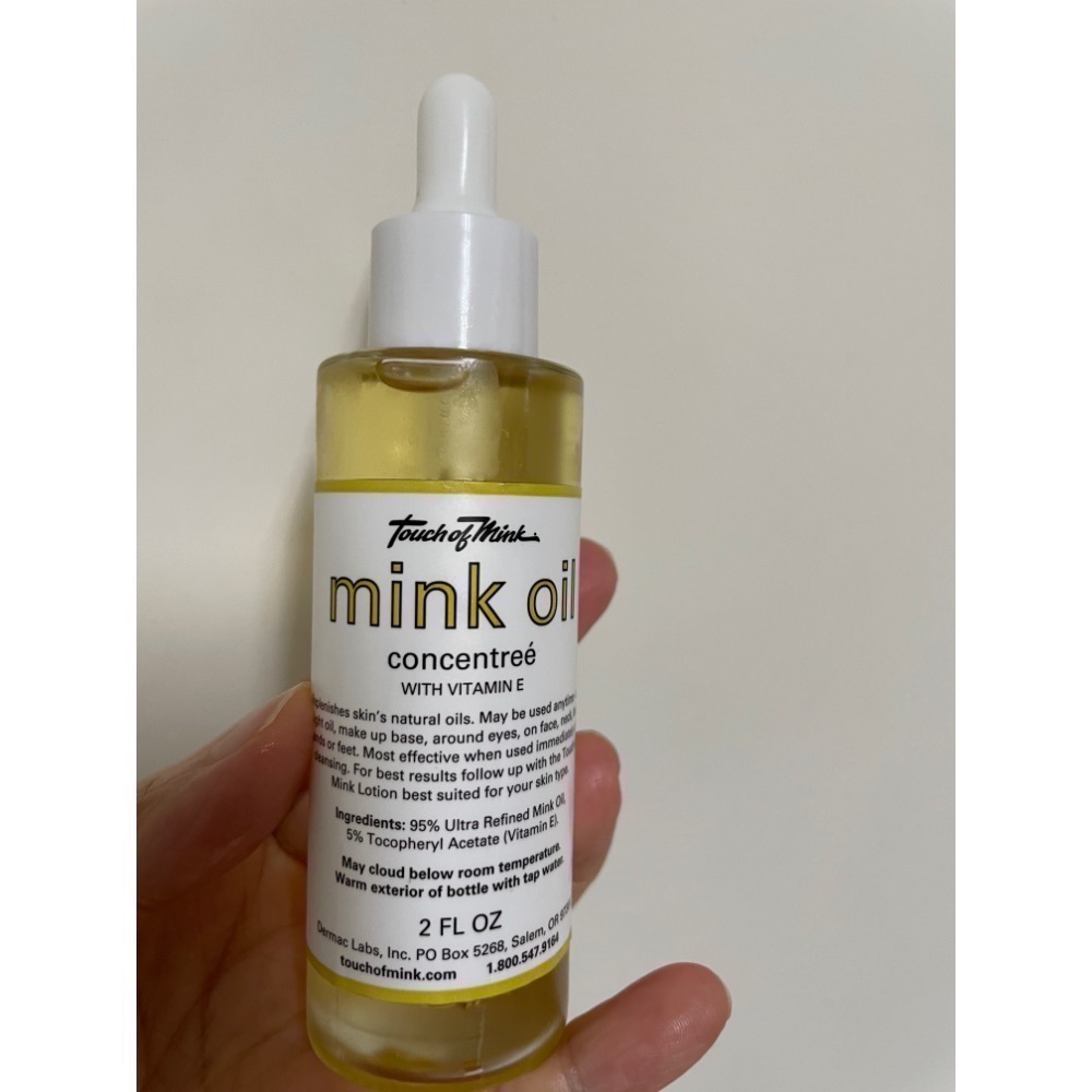 美國買回 全新 現貨 touch of mink 2oz 貂油Mink Oil Concentree-規格圖3