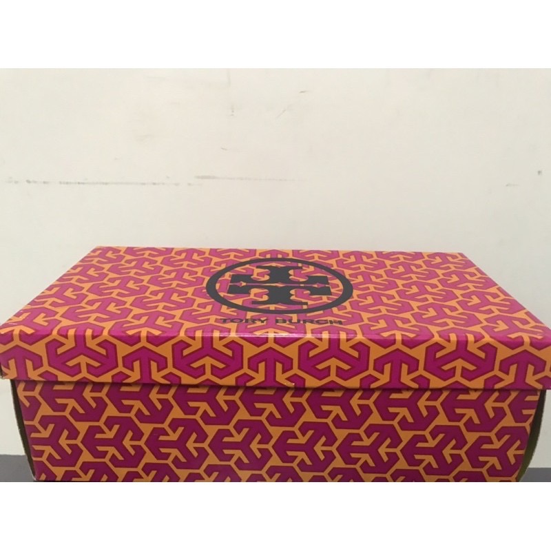 全新 英國買回 Tory Burch 女鞋 桔色平底鞋 US6.5-細節圖4