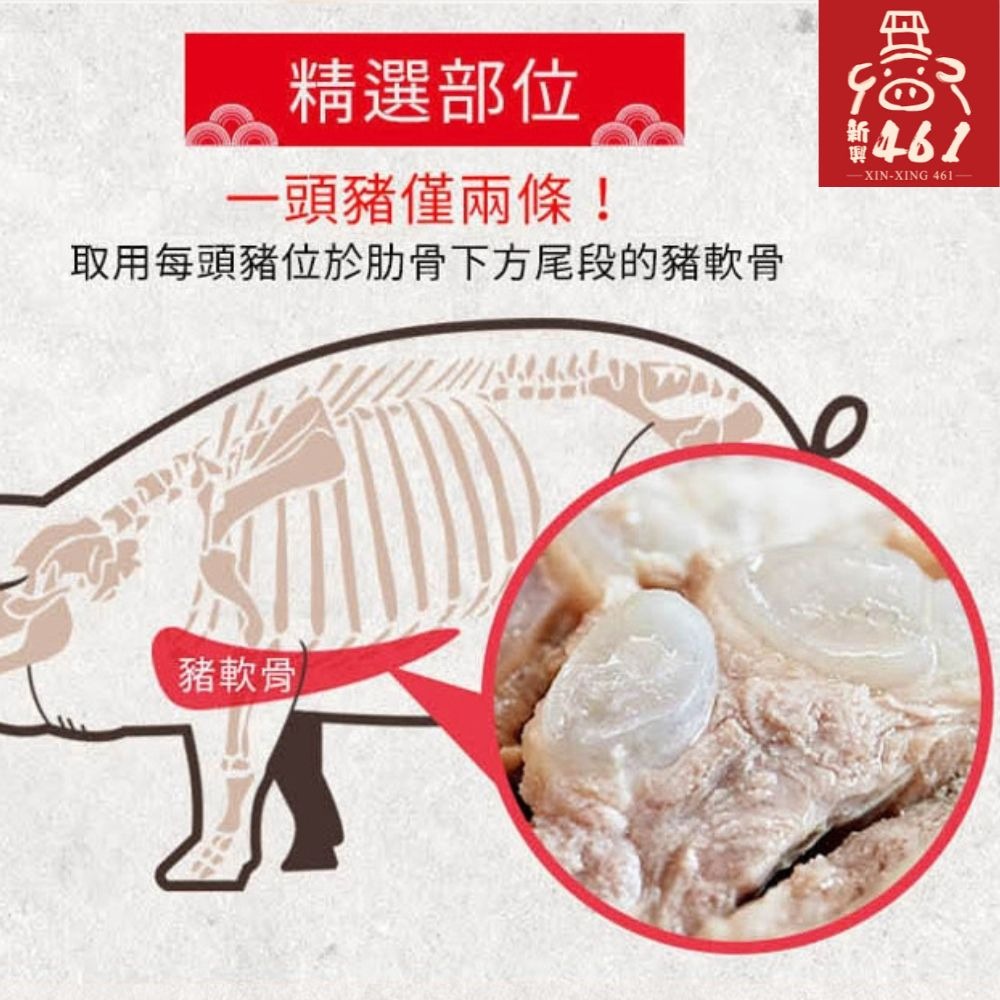 【新興四六一】冠軍軟骨肉獨享小包裝(250-300g/包)-清燉/紅燒-細節圖7