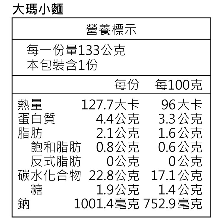 【大瑪南洋蔬食】大瑪小麵（133g/碗）(全素可食)低卡泡麵-細節圖8