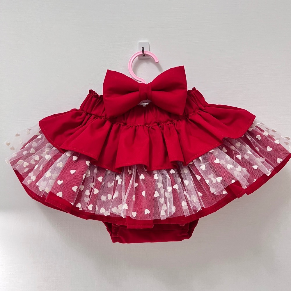 🫐afinababy_藍莓媽手作/胖啾立體髮帶/兒童髮帶/寶寶髮帶/素色紅/過年必備-細節圖3