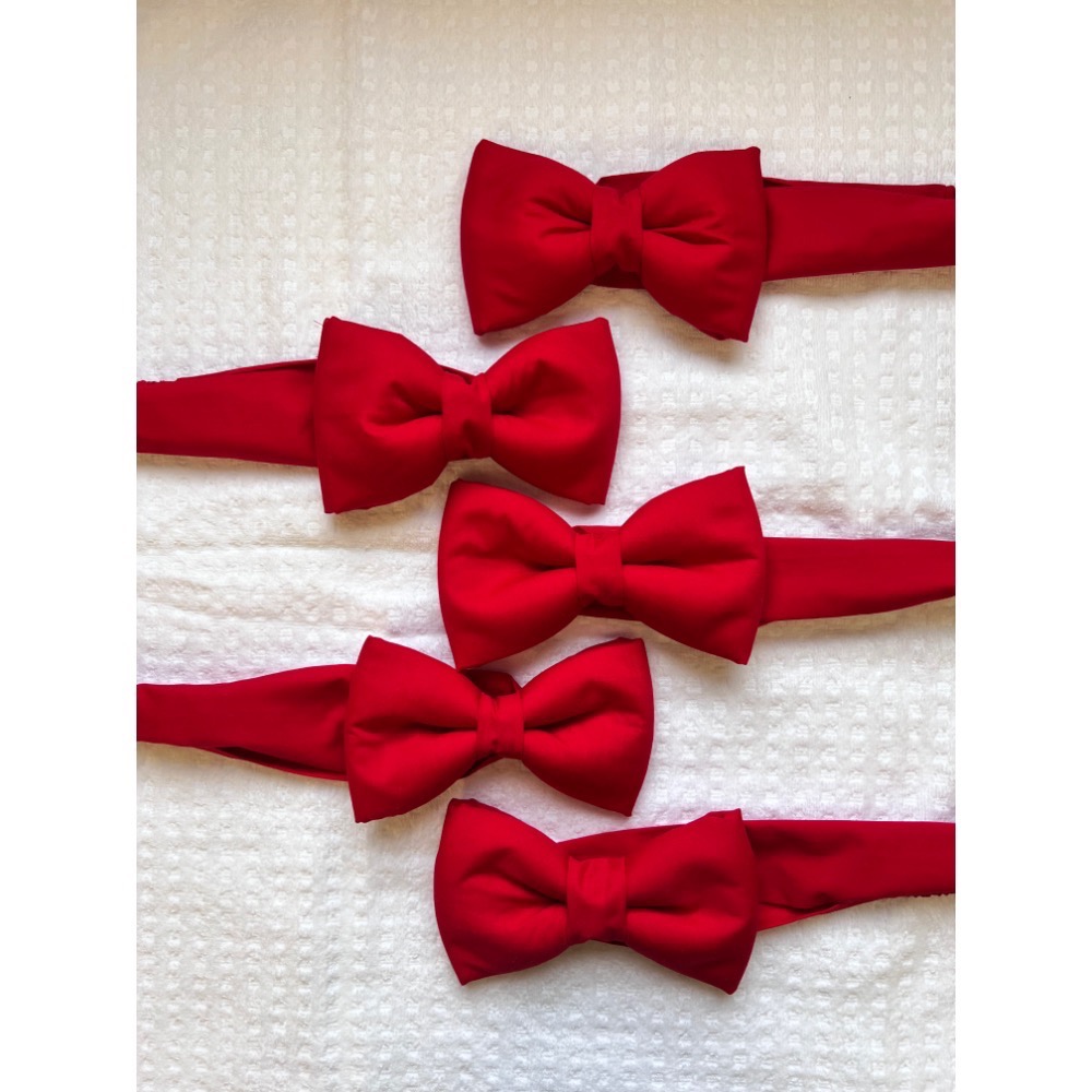 🫐afinababy_藍莓媽手作/胖啾立體髮帶/兒童髮帶/寶寶髮帶/素色紅/過年必備-細節圖5