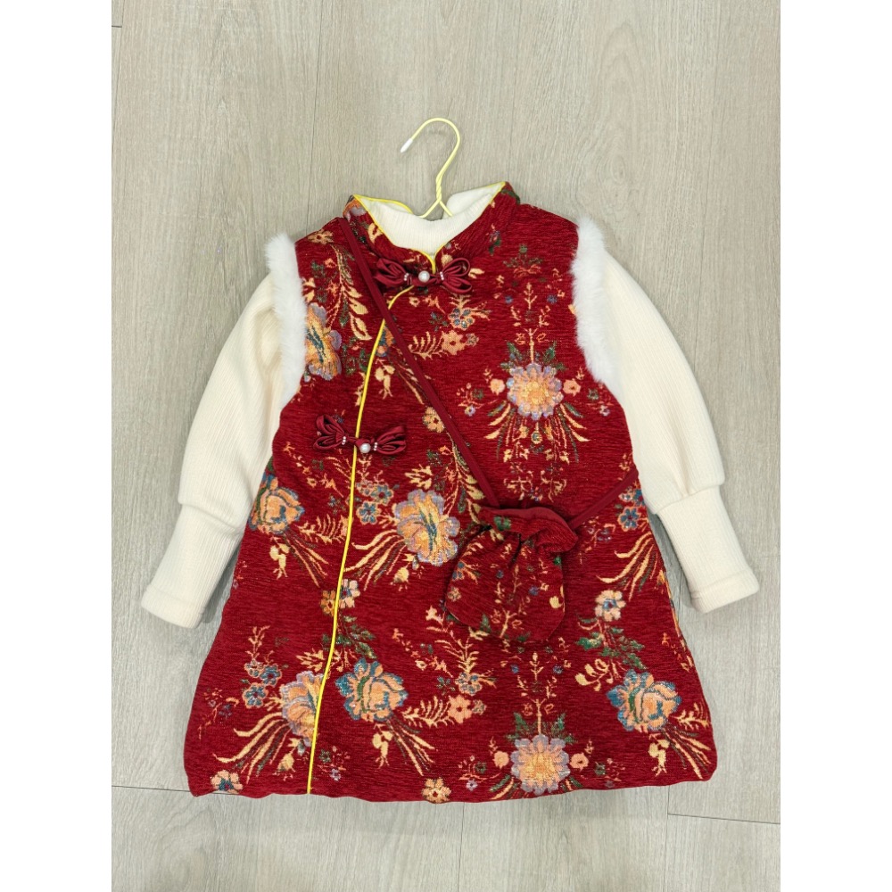 「二手」🧨兩件式過年戰袍100CM-細節圖5