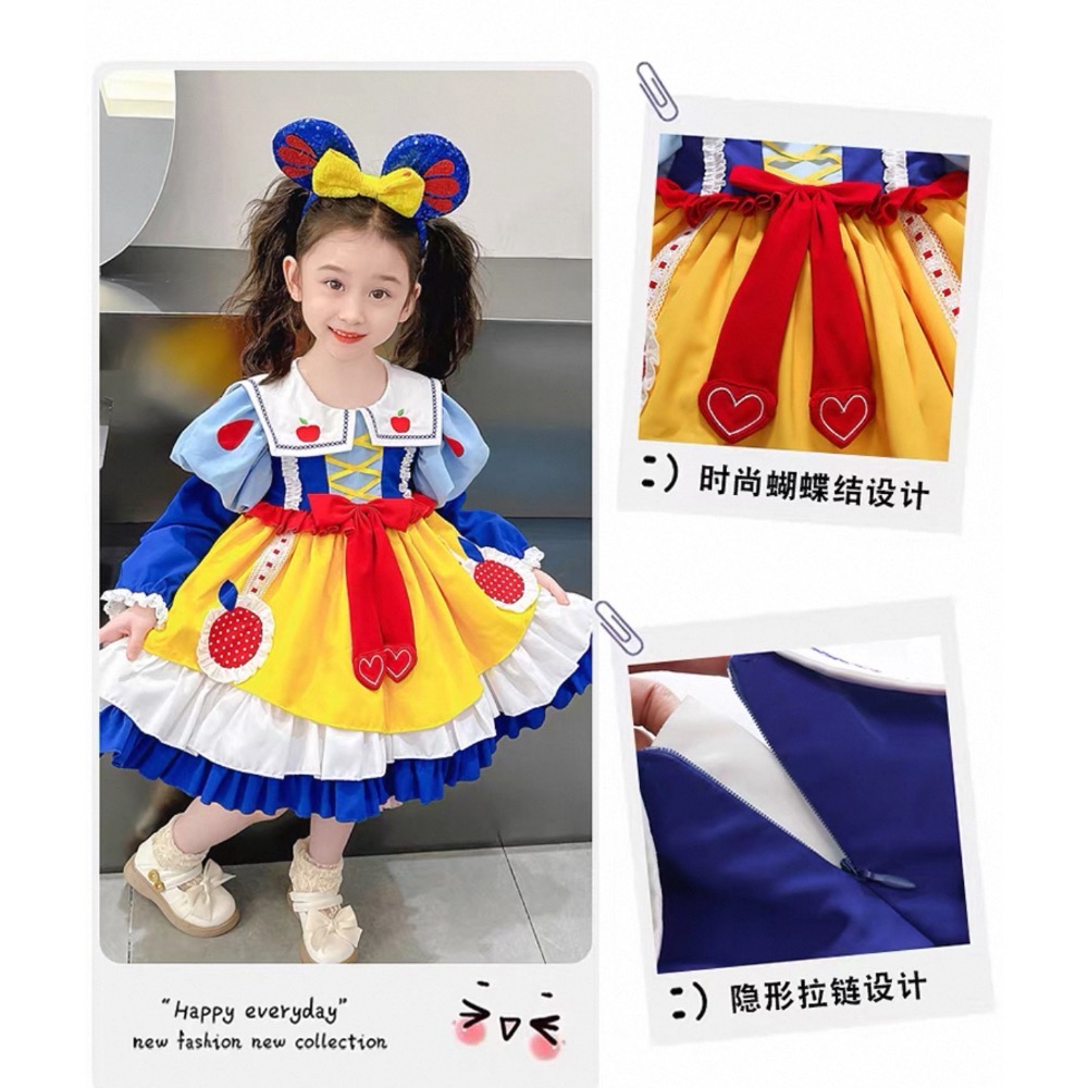 「二手」白雪公主裙 生日連衣裙 女孩洛麗塔裙子-細節圖5