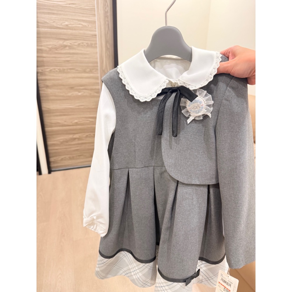 「全新」三件式-正式女童套裝連身裙110CM-細節圖4