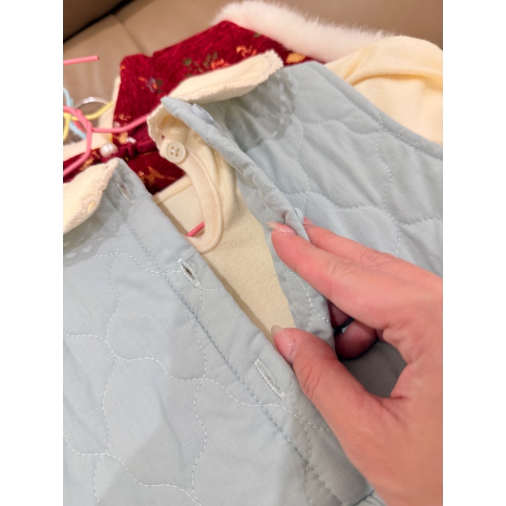 「二手」兩件式蝴蝶結藍色小套裝🩵-細節圖2