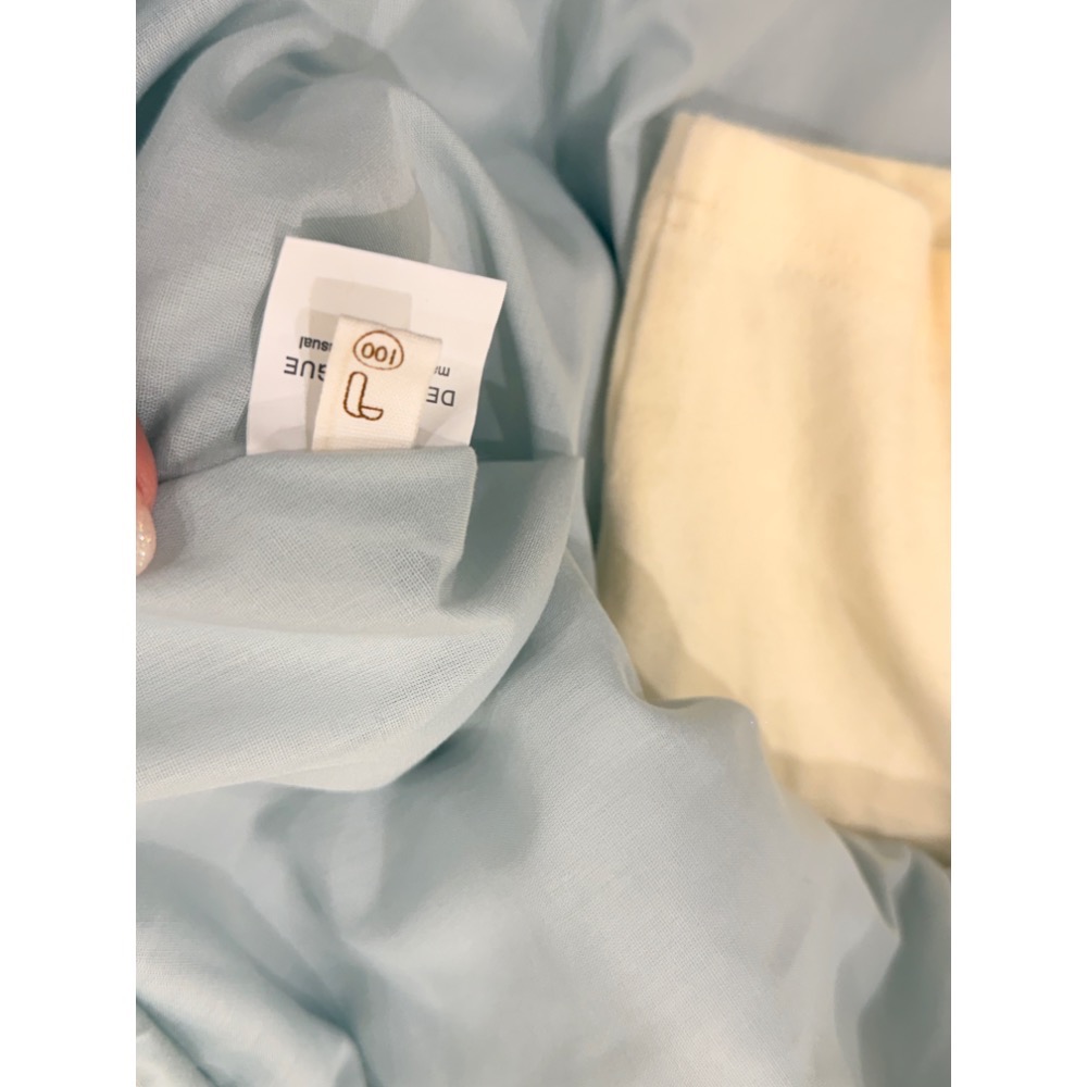 「二手」兩件式蝴蝶結藍色小套裝🩵-細節圖3