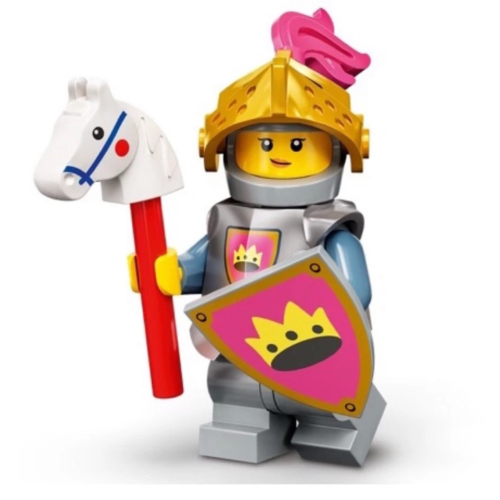 Lego 樂高 71034 11號 黃色城堡騎士 盾牌 第23代人偶包