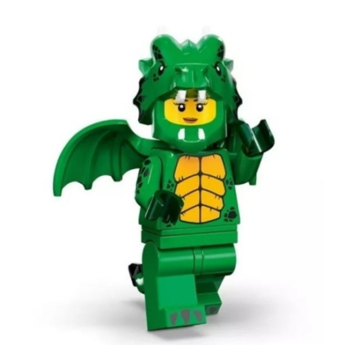 LEGO 71034 第23代 人偶包 12號 綠龍 綠龍人 綠龍女孩