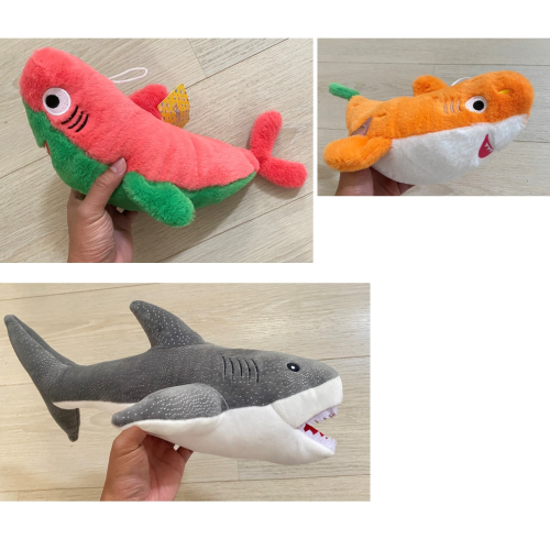 西瓜鯊魚 橘子鯊魚 普通鯊魚 娃娃 夾子園 ikea