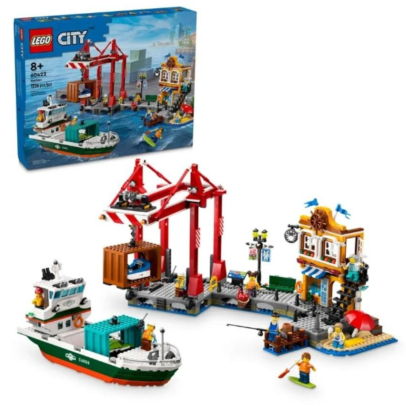 LEGO 60422 濱海港口和貨船