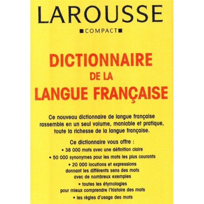 LAROUSS樂如思法語辭典_Larousse Compact Dictionnaire de la langue fr-細節圖2