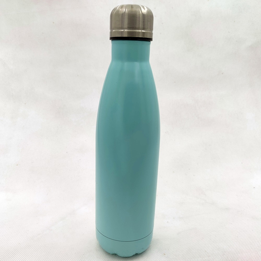 全新 無所事事小海豹保溫瓶 500ml 水藍色 龍年圖案湖水藍-細節圖2