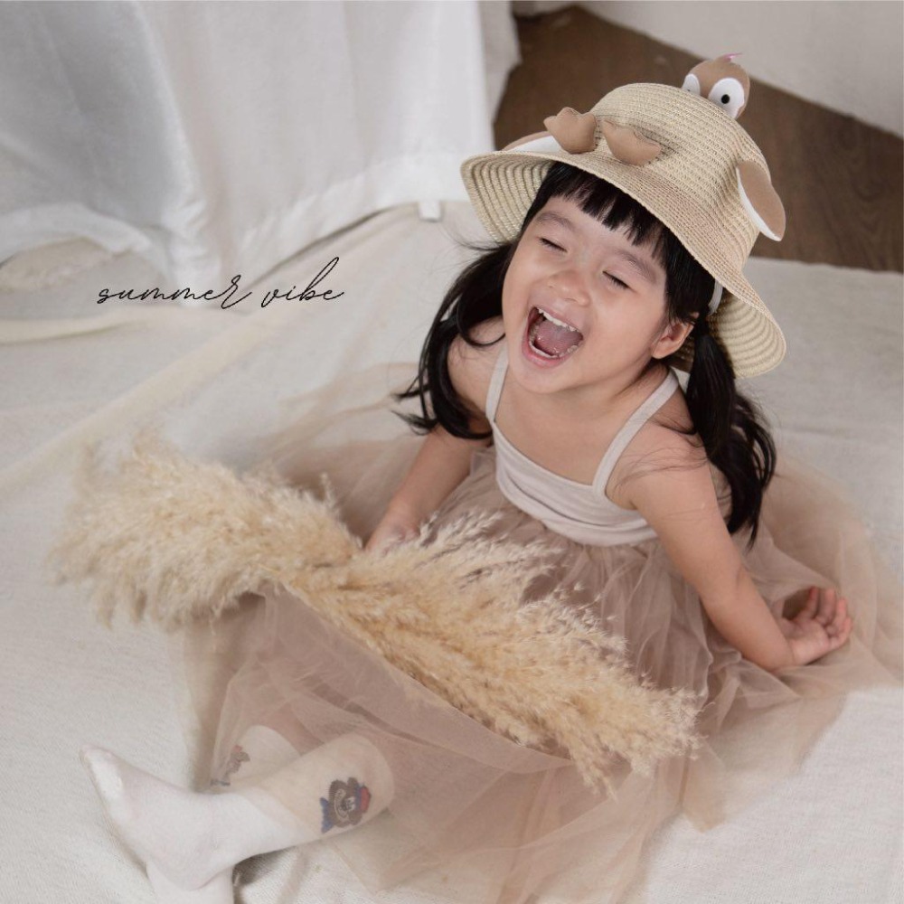 兒童藤編帽小企鵝藤編帽-咖啡色-細節圖4