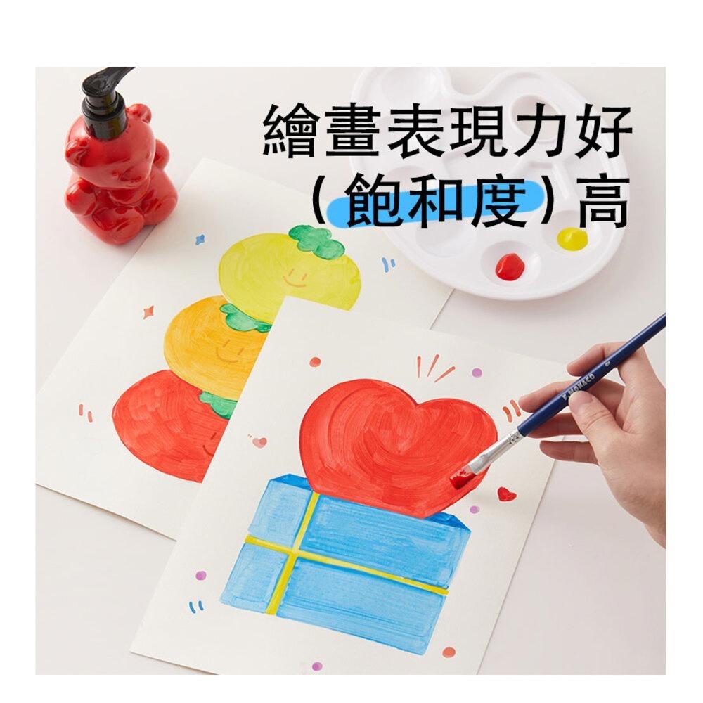 活動優惠價 英國Flowermona小熊顏料瓶，可水洗顏料無毒配方更放心(顏料/可水洗顏料/擠壓設計/可愛造型瓶)-細節圖5