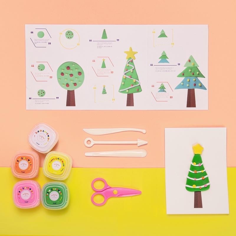 活動優惠價Flower monaco 黏土畫創作套組-冰棒/樹木/冰淇淋/盆栽  (黏土/輕黏土/無毒黏土/DIY)-細節圖7