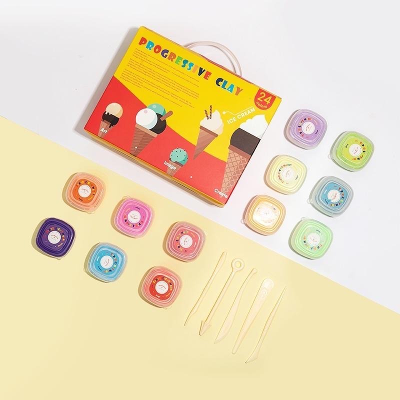 活動優惠價Flower monaco 黏土畫創作套組-冰棒/樹木/冰淇淋/盆栽  (黏土/輕黏土/無毒黏土/DIY)-細節圖9