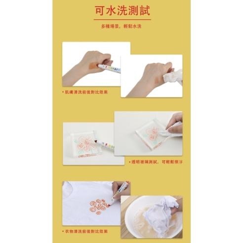 英國Flower monaco可水洗錐頭彩色筆（12色/24色）(彩色筆/可水/可水洗彩色筆/錐頭彩色筆/美術畫筆) -細節圖9