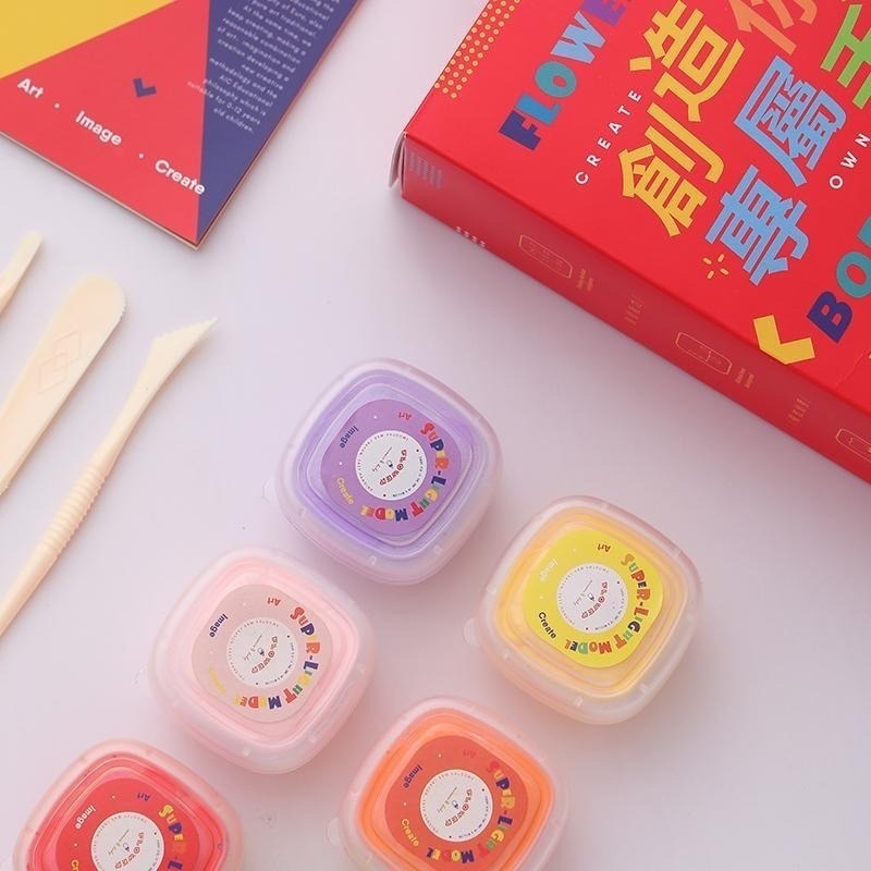 英國Flowermonaco無硼不沾手安全黏土24色 (黏土/無硼/兒童黏土/無毒黏土/DIY手作)-細節圖2