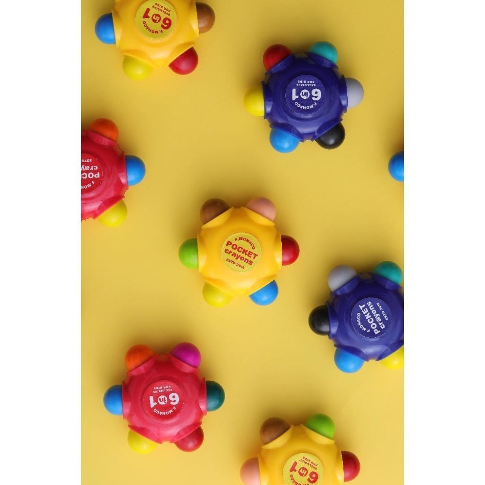 熱銷商品優惠價 英國正版 Flower monaco  口袋蠟筆套組(高效清潔/蠟筆/方便攜帶/可擦拭蠟筆/多色)-細節圖8