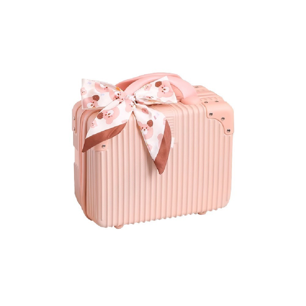 熱銷商品活動優惠 粉紅迷你手提行李箱（含絲巾）(手提行李/旅行箱/手提箱)-細節圖5