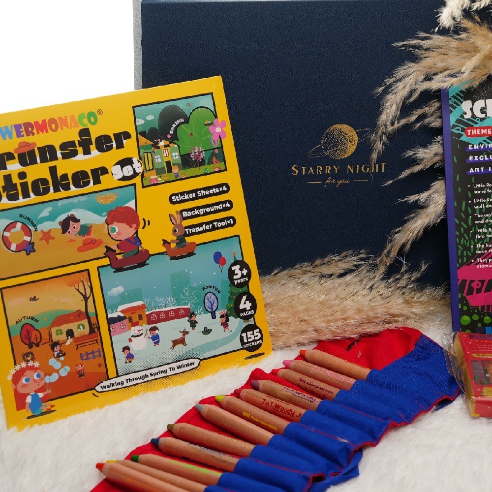 Flowermonaco 兒童美術精緻套裝禮盒(美術用品/禮物/套組/精緻高級感）-細節圖5