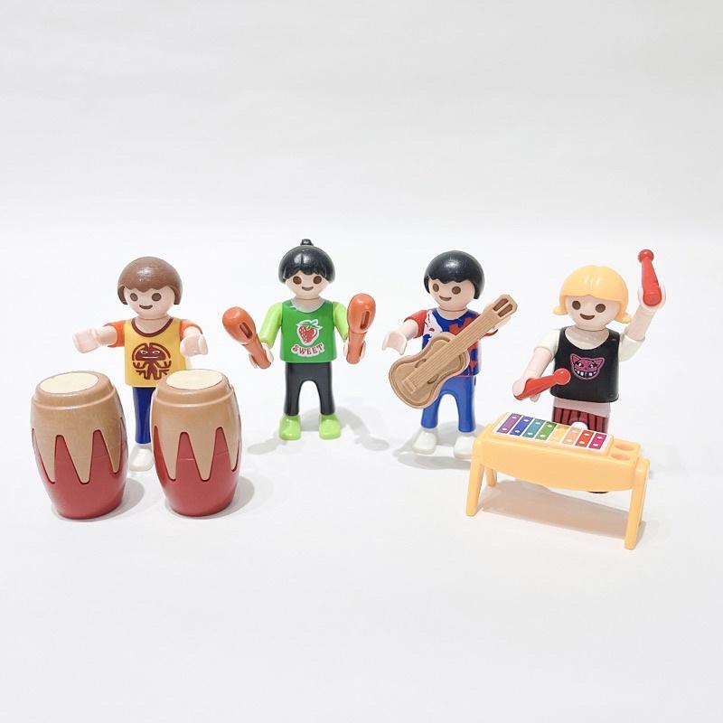 2009 Playmobil 4329 School Band 學校樂隊 吉它 鼓 鼓棒 木琴 沙鈴 小朋友-細節圖2