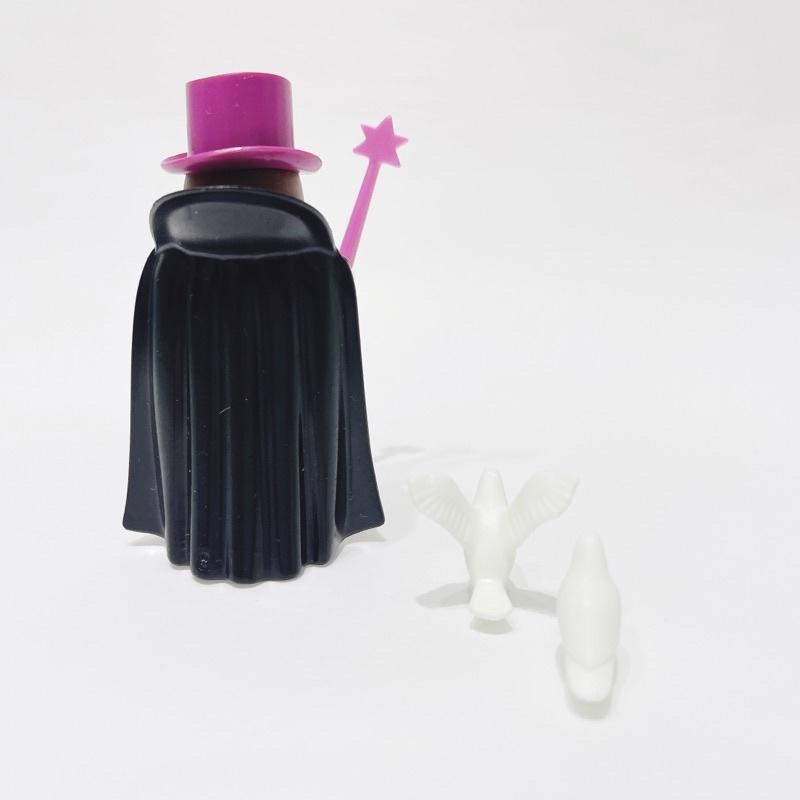 2002 Playmobil 摩比 4989 魔術師 紳士高帽 黑色披風 白色袖套 紫色魔術棒-細節圖3