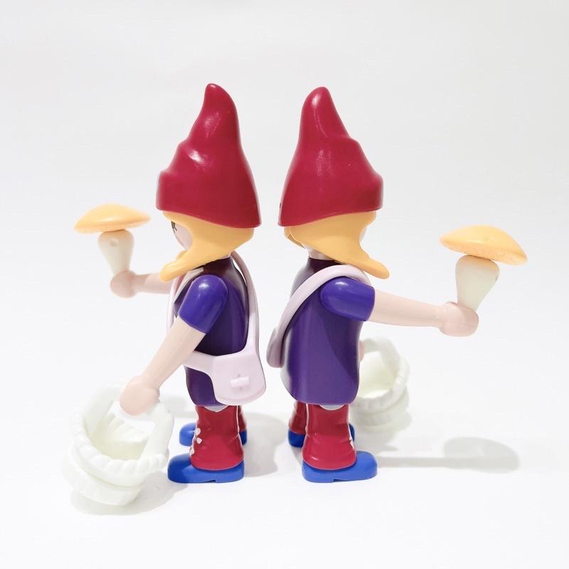 2019 Playmobil 人偶包 17代 70243 地精女孩 斜背包 香菇 白色藤籃 聖誕帽 精靈-細節圖2
