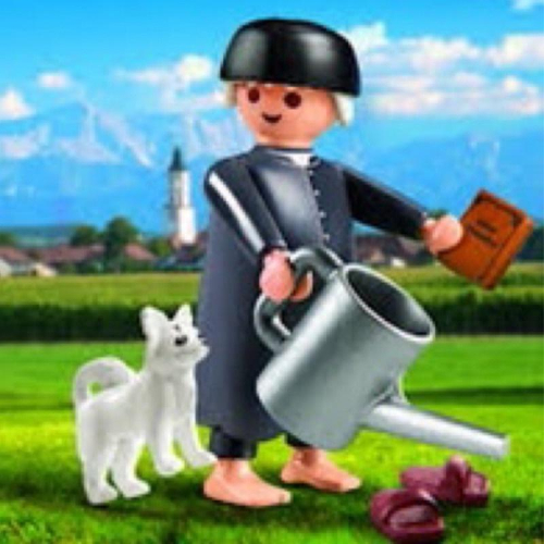 2021 Playmobil 70680-Sebastian Kneipp 塞巴斯蒂安·克奈普 水療之父 狐狸犬