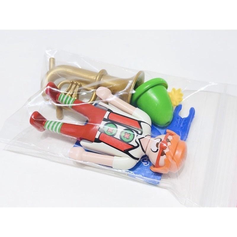 2021 Playmobil 人偶包20代 70148 音樂小丑 大喇叭 藍色小丑鞋 小丑臉 小花帽飾-細節圖3